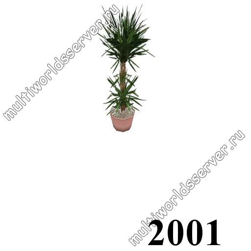 Растения в вазонах: объект 2001