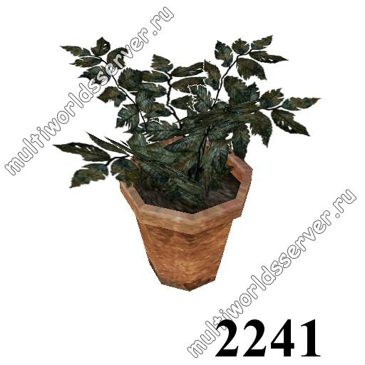 Растения в вазонах: объект 2241