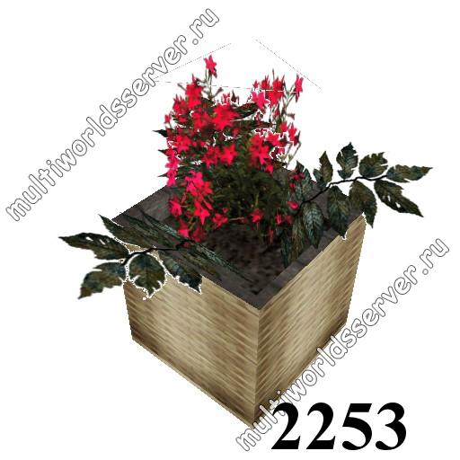 Растения в вазонах: объект 2253